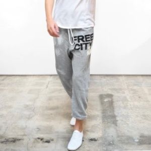 Freecity Gray BLEACHOUT OG sweatpants - heatheryumm  M